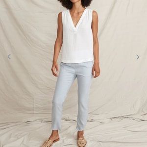 Marine Layer Allison pant Medium Blue White stripe